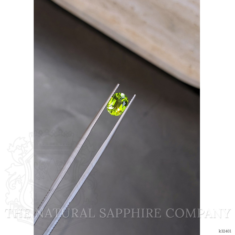 2.06 Ct. Green (Lime Green) Peridot from Burma (Myanmar)