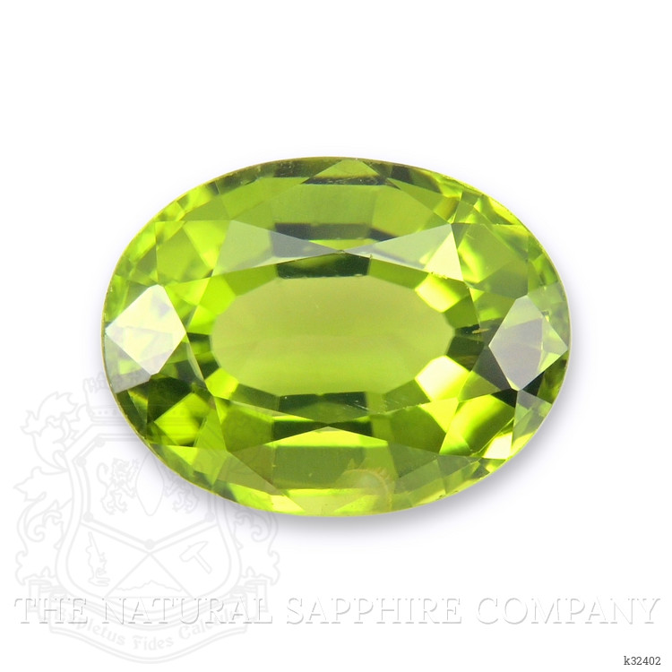 2.15 Ct. Green (Lime Green) Peridot from Burma (Myanmar)
