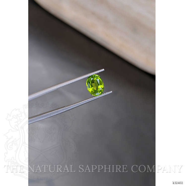 2.15 Ct. Green (Lime Green) Peridot from Burma (Myanmar)