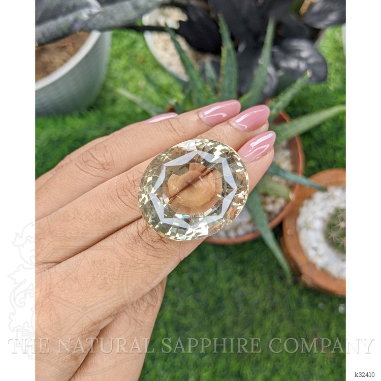 105.40 Ct. Yellowish Brown Citrine from Ceylon (Sri Lanka)