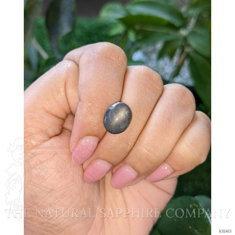 6.72 Ct. Grey Cabochon Moonstone from Ceylon (Sri Lanka)