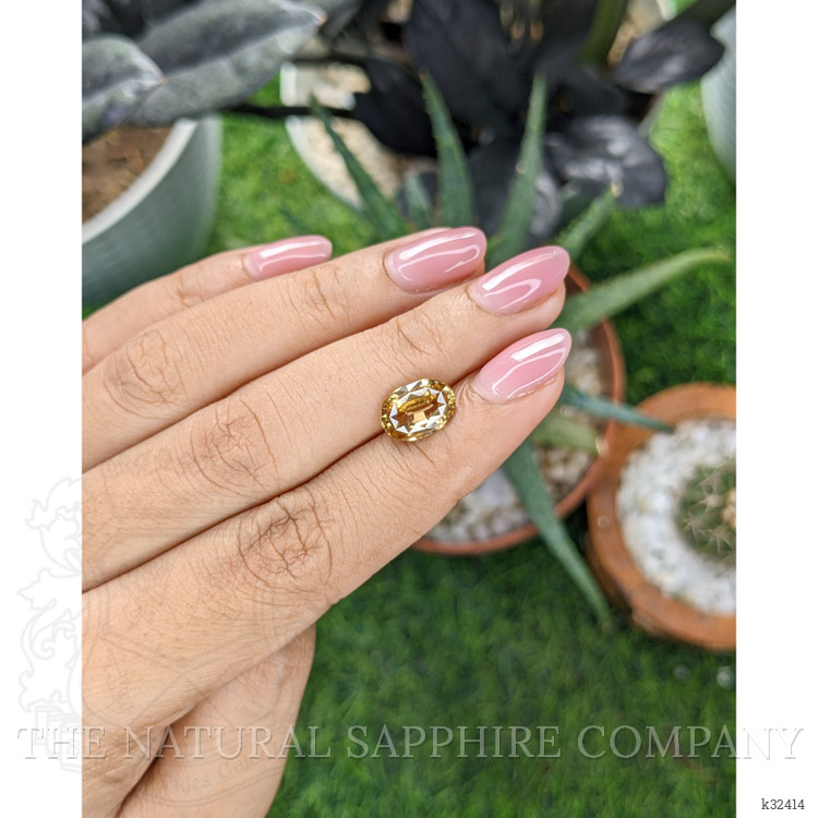 3.49 Ct. Brownish Yellow Zircon from Ceylon (Sri Lanka)