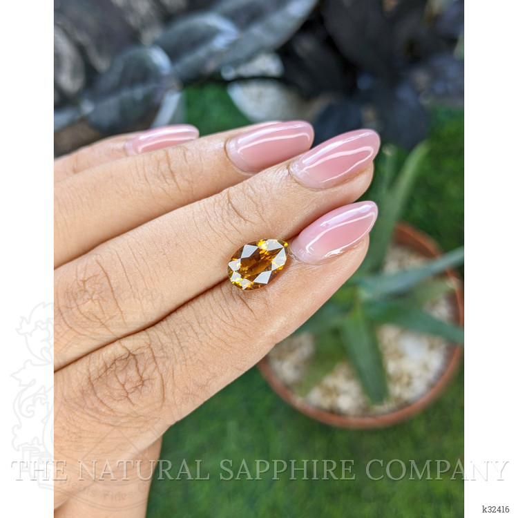 2.23 Ct. Orangish Brown Tourmaline from Ceylon (Sri Lanka)