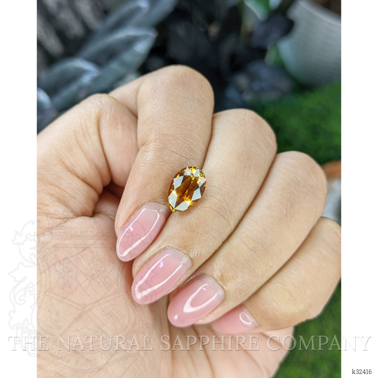 2.23 Ct. Orangish Brown Tourmaline from Ceylon (Sri Lanka)
