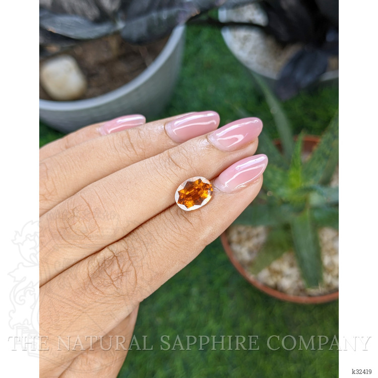 2.62 Ct. Orange Hessonite Garnet