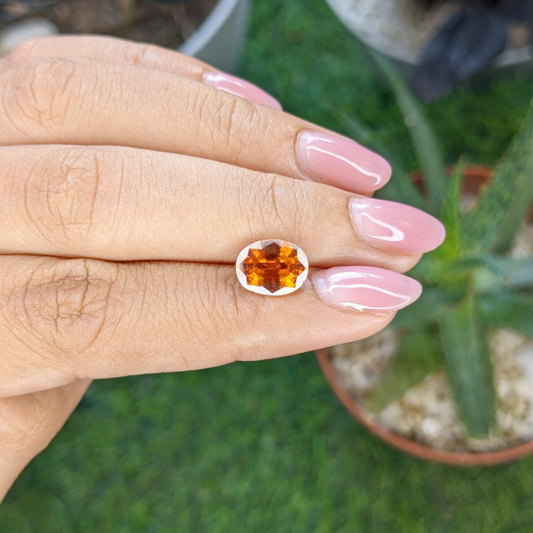 2.62 Ct. Orange Hessonite Garnet