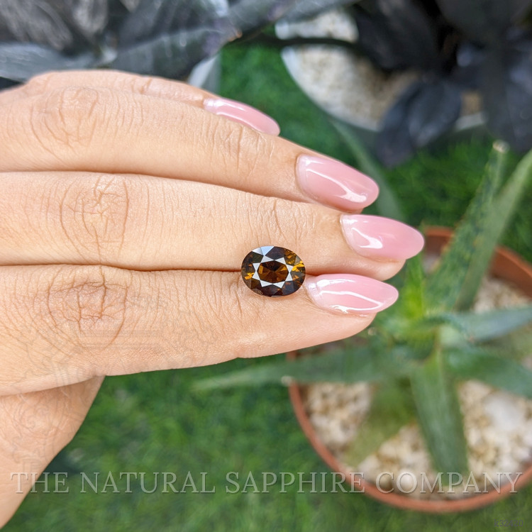 3.10 Ct. Brownish Green Tourmaline from Ceylon (Sri Lanka)