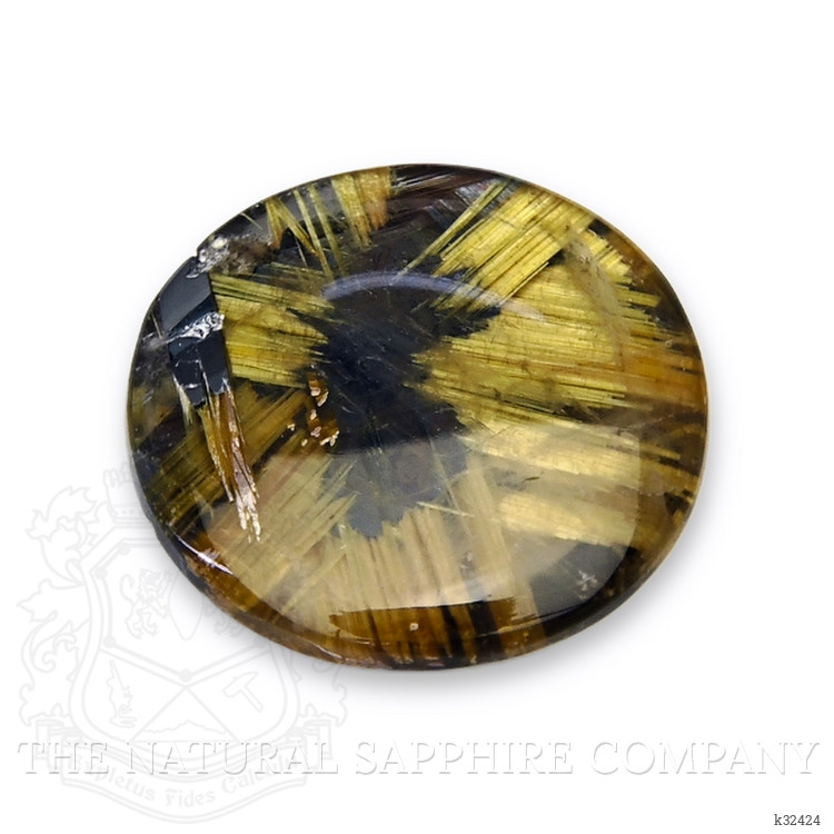 11.17 Ct. Smoky Rutilated Quartz from Ceylon (Sri Lanka)