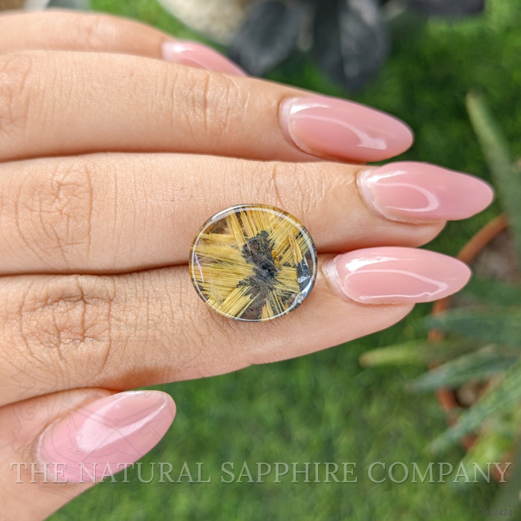 11.17 Ct. Smoky Rutilated Quartz from Ceylon (Sri Lanka)