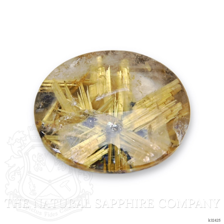 15.37 Ct. Smoky Rutilated Quartz from Ceylon (Sri Lanka)