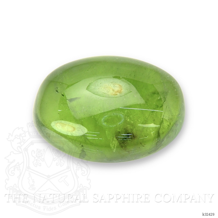 22.00 Ct. Green (Lime Green) Cabochon Peridot from Madagascar