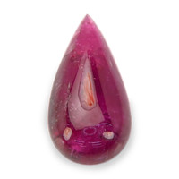 8.01 Ct. Pinkish Red Cabochon Rubellite Tourmaline from Madagascar Video