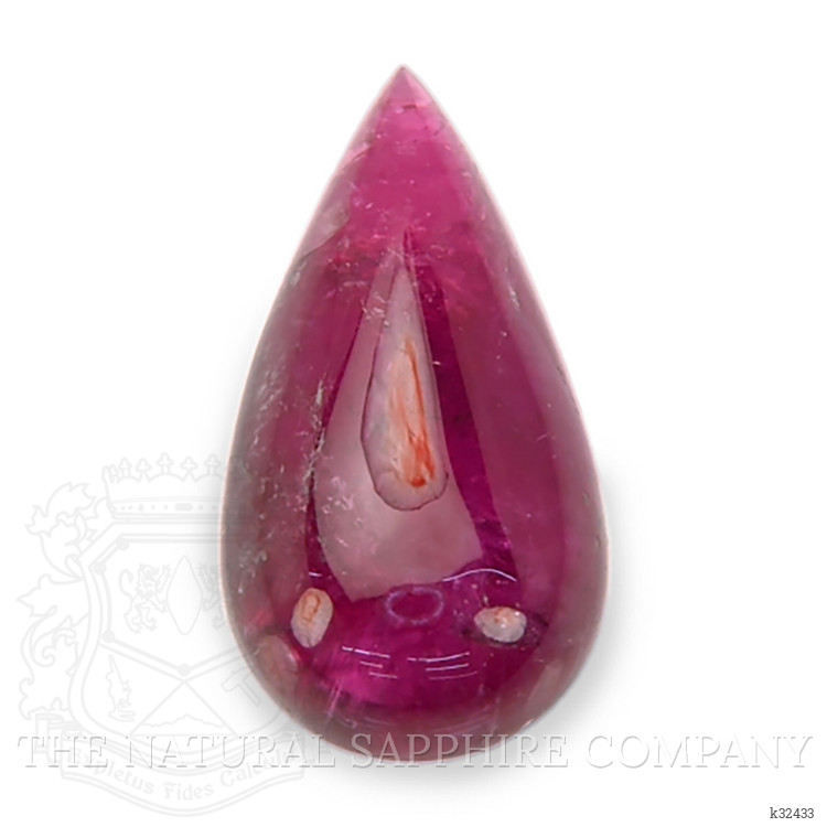 8.01 Ct. Pinkish Red Cabochon Rubellite Tourmaline from Madagascar