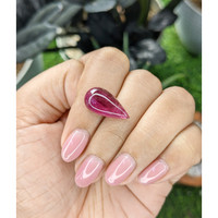 8.01 Ct. Pinkish Red Cabochon Rubellite Tourmaline from Madagascar Life Style