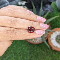 4.25 Ct. Red Garnet from Ceylon (Sri Lanka) Life Style