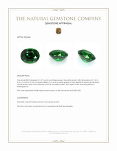 1.37 Ct. Tsavorite Garnet from Madagascar Appraisal