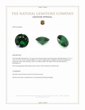 1.45 Ct. Tsavorite Garnet from Madagascar Appraisal