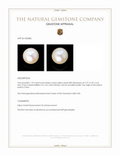 1.29 Ct. Cream Edison Pearl from China Appraisal