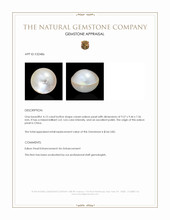 4.15 Ct. Cream Edison Pearl from China Appraisal