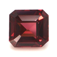 Accent Stones Garnet Pendant 1.71 Ct., 14K White Gold Combination Stone