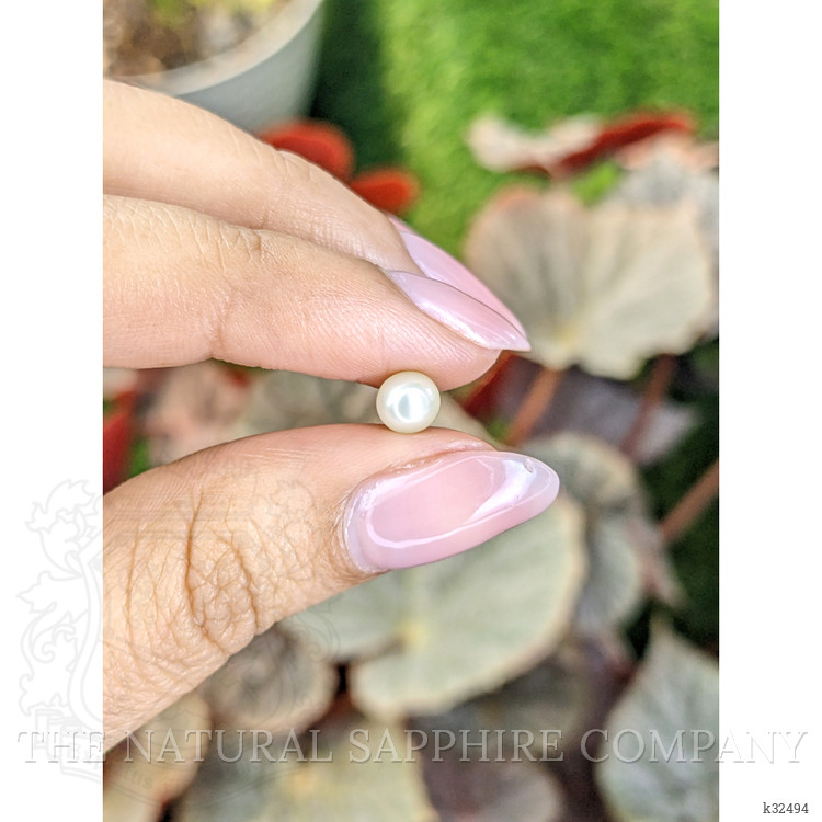 1.15 Ct. Cream with Silver Overtone Akoya Pearl from China