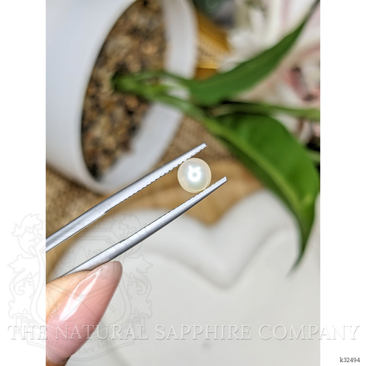 1.15 Ct. Cream with Silver Overtone Akoya Pearl from China