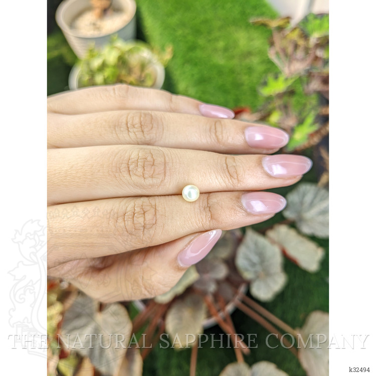 1.15 Ct. Cream with Silver Overtone Akoya Pearl from China