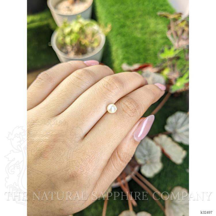 1.16 Ct. Cream with Silver Overtone Akoya Pearl from China