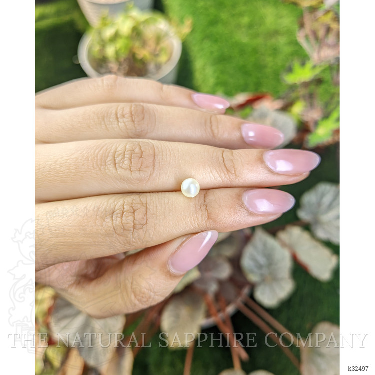 1.16 Ct. Cream with Silver Overtone Akoya Pearl from China