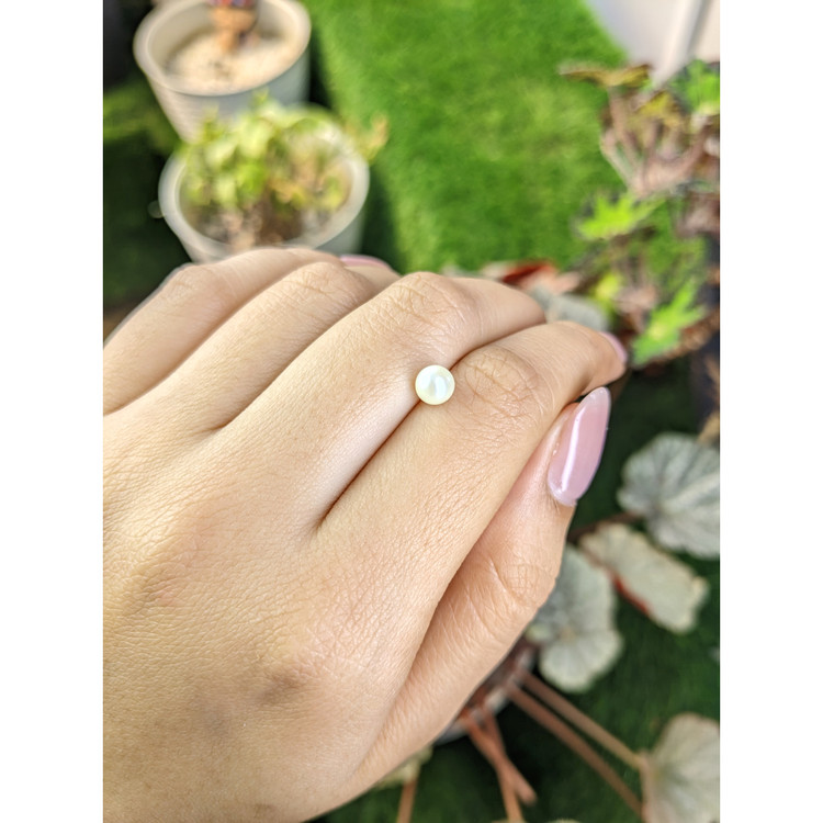 1.20 Ct. Cream with Silver Overtone Akoya Pearl from China