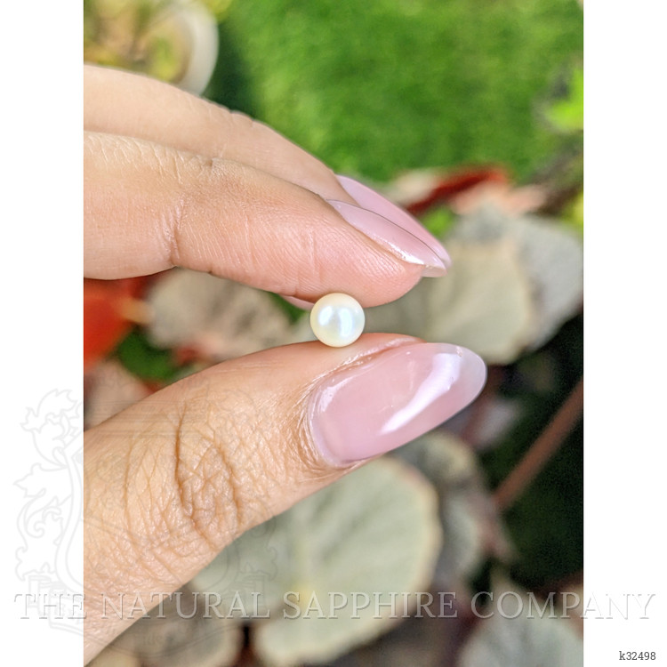 1.20 Ct. Cream with Silver Overtone Akoya Pearl from China