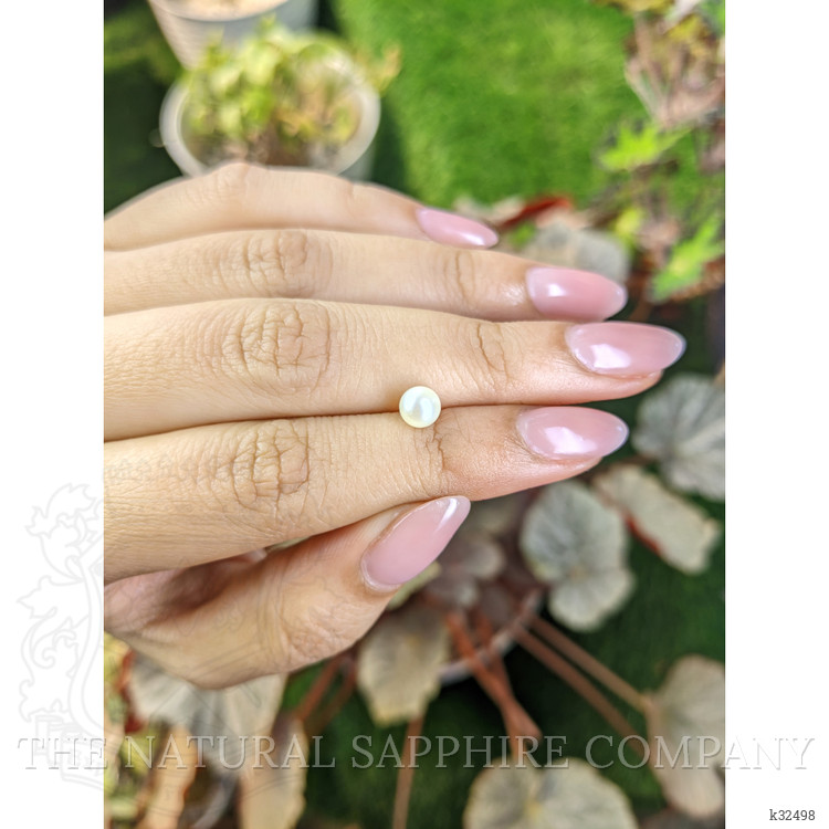 1.20 Ct. Cream with Silver Overtone Akoya Pearl from China