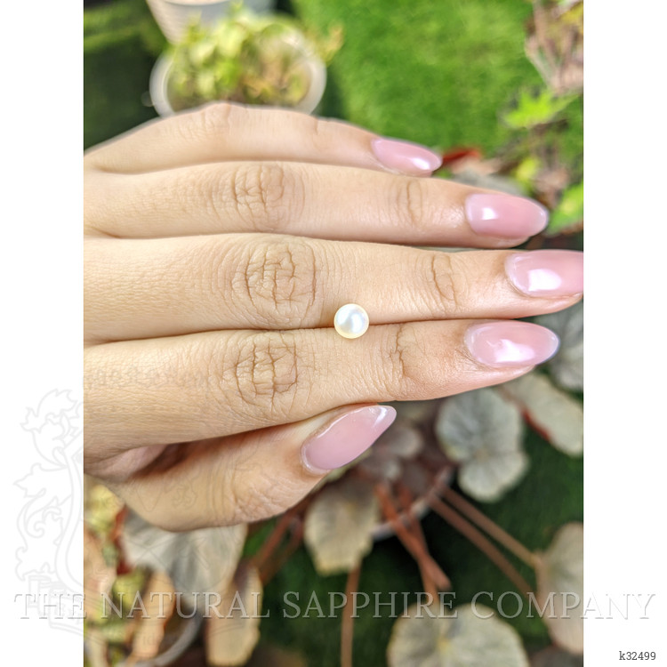 1.30 Ct. Cream with Silver Overtone Akoya Pearl from China
