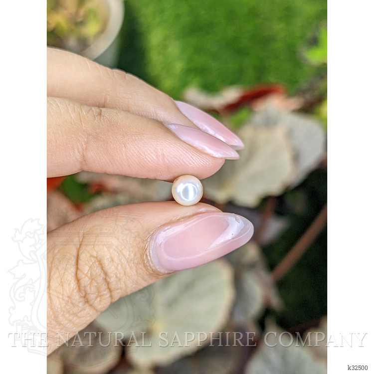 1.24 Ct. Cream with Silver Overtone Akoya Pearl from China