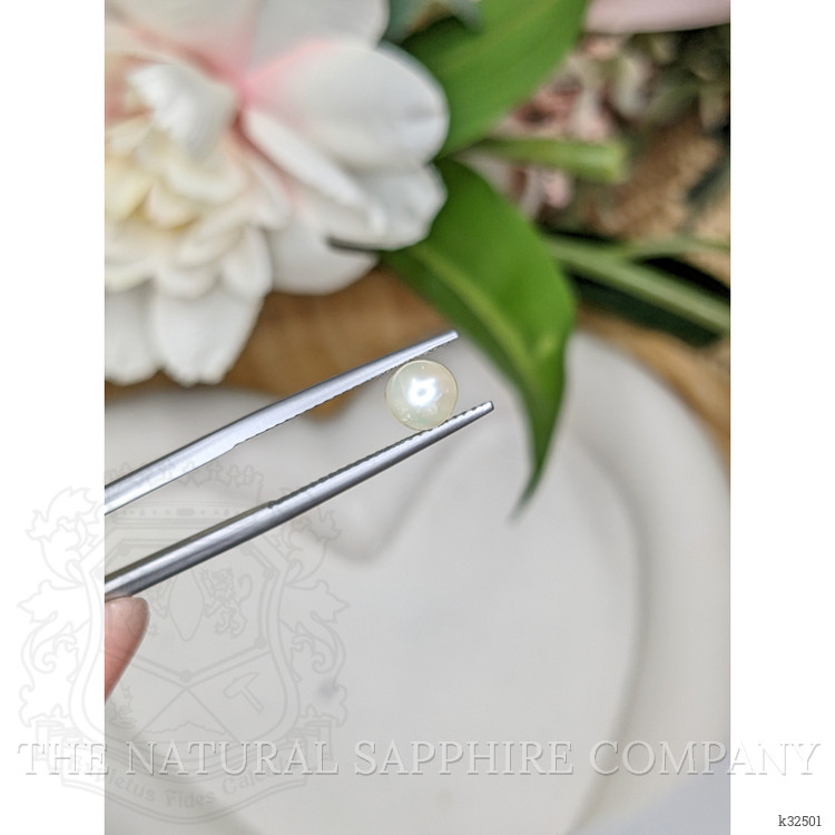 1.32 Ct. Cream with Silver Overtone Akoya Pearl from China