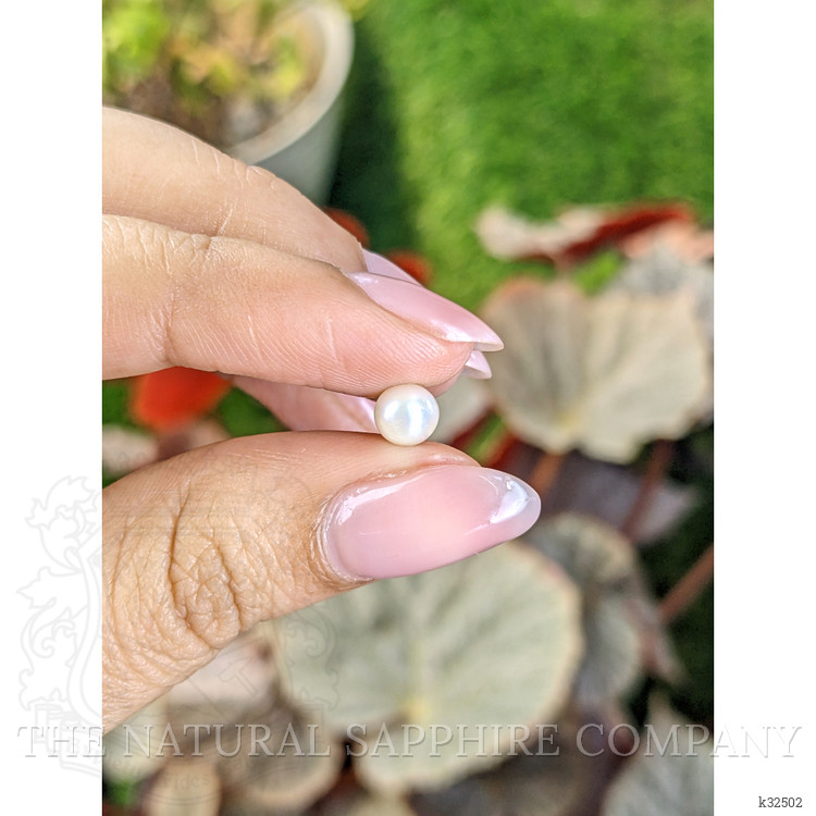 1.24 Ct. Cream with Silver Overtone Akoya Pearl from China