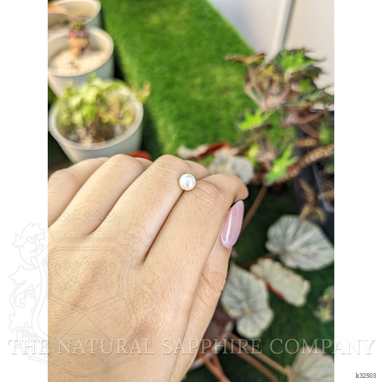1.33 Ct. Cream with Silver Overtone Akoya Pearl from China