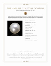 1.07 Ct. Cream with Silver Overtone Akoya Pearl from China Scan Report