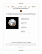 1.28 Ct. Cream with Silver Overtone Akoya Pearl from China Scan Report