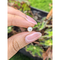 1.28 Ct. Cream with Silver Overtone Akoya Pearl from China Life Style
