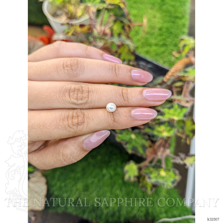 1.28 Ct. Cream with Silver Overtone Akoya Pearl from China