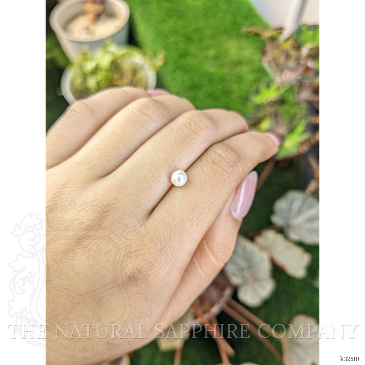 1.07 Ct. Cream with Silver Overtone Akoya Pearl from China