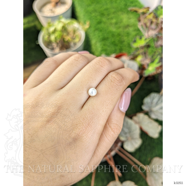 1.31 Ct. Cream with Silver Overtone Akoya Pearl from China