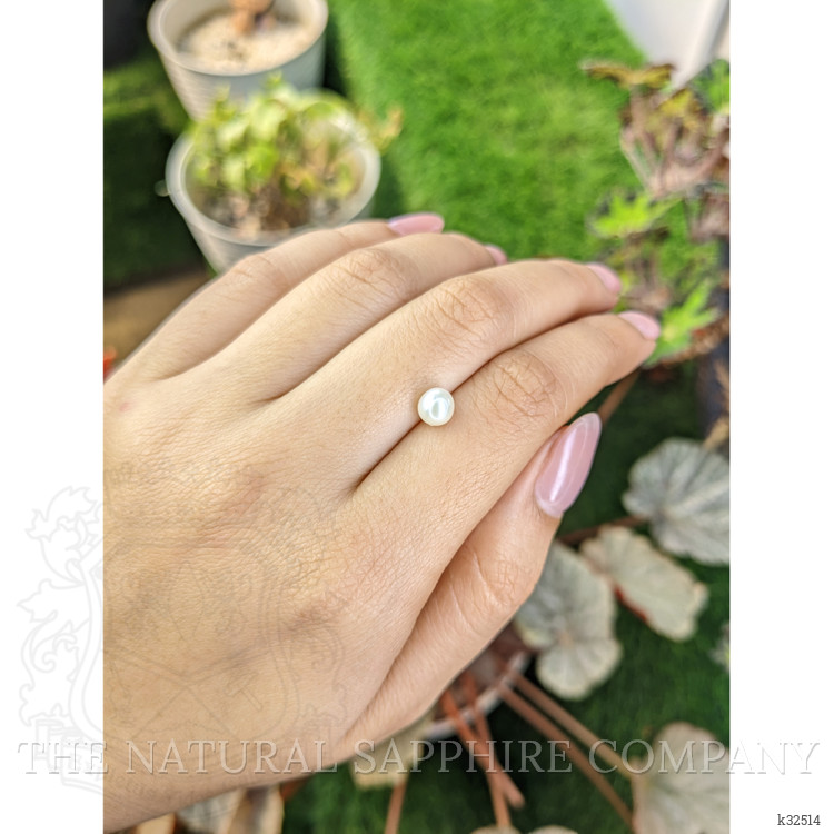 1.39 Ct. Cream with Silver Overtone Akoya Pearl from China