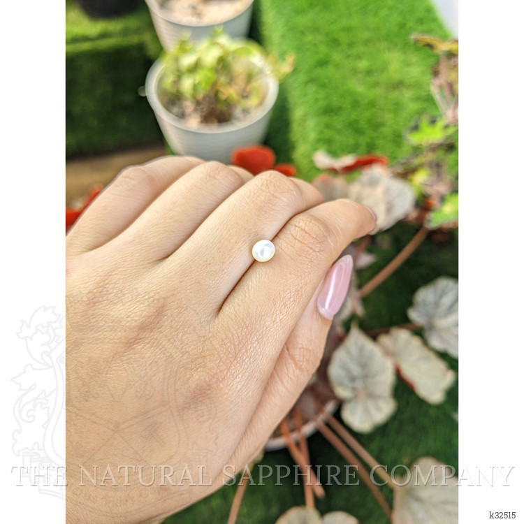 1.22 Ct. Cream with Silver Overtone Akoya Pearl from China