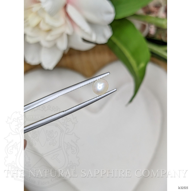 1.22 Ct. Cream with Silver Overtone Akoya Pearl from China