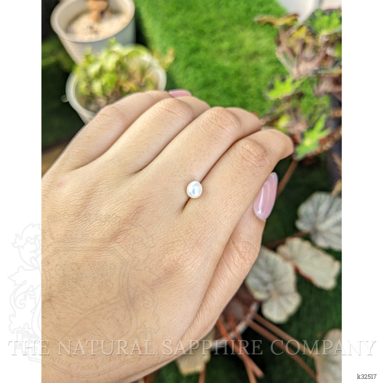 1.06 Ct. Cream with Silver Overtone Akoya Pearl from China