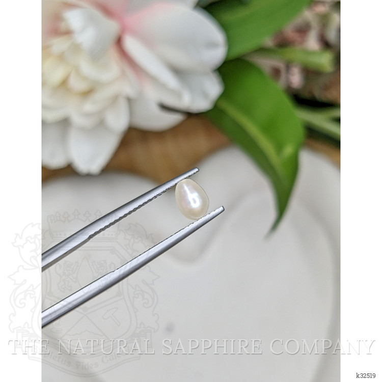 1.09 Ct. Cream with Silver Overtone Akoya Pearl from China