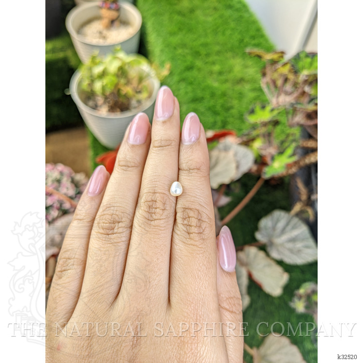 0.90 Ct. Cream with Silver Overtone Akoya Pearl from China