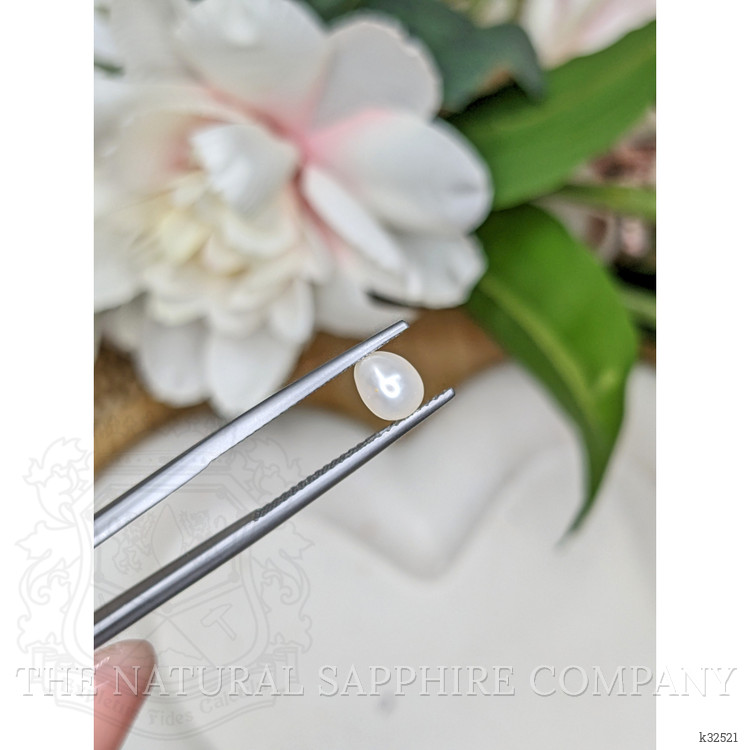 1.13 Ct. Cream with Silver Overtone Akoya Pearl from China